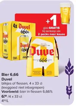 Carrefour Bier 6,66 Duvel aanbieding