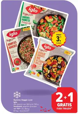 Carrefour Gamma Veggie Love Iglo aanbieding
