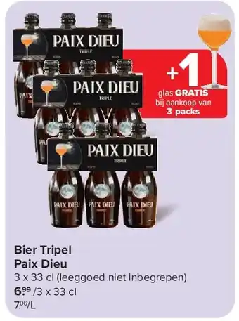 Carrefour Bier Tripel Paix Dieu aanbieding