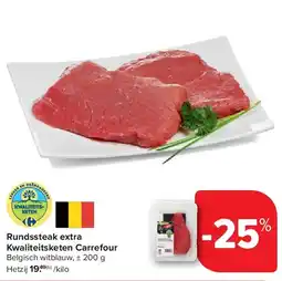 Carrefour Rundssteak extra Kwaliteitsketen Carrefour aanbieding