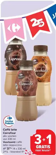 Carrefour Caffè latte Carrefour aanbieding