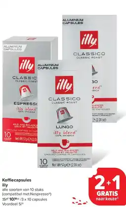 Carrefour Koffiecapsules illy aanbieding