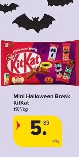 Carrefour Mini Halloween Break KitKat aanbieding