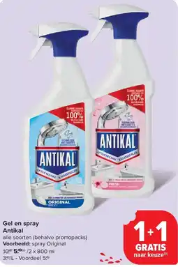 Carrefour Gel en spray Antikal aanbieding