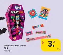 Carrefour Doodskist met snoep Fini aanbieding