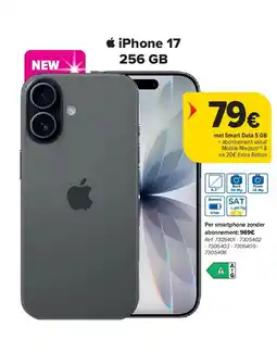 Carrefour iPhone 17 256 GB aanbieding