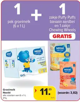 Carrefour Groeimelk Nestlé aanbieding