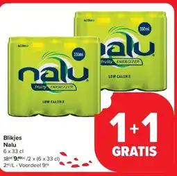 Carrefour Blikjes Nalu aanbieding