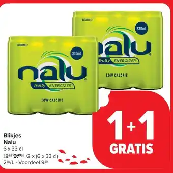 Carrefour Blikjes Nalu aanbieding