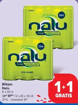Carrefour Blikjes Nalu aanbieding