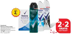 Carrefour Deodorant Rexona en Rexona Men aanbieding