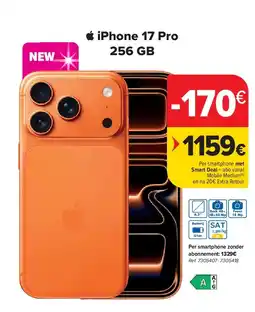 Carrefour iPhone 17 Pro 256 GB aanbieding
