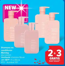 Carrefour Shampoo en conditioner Monday aanbieding