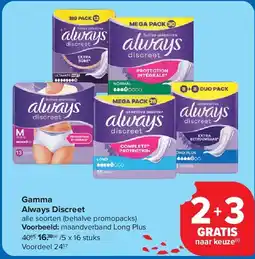 Carrefour Gamma Always Discreet aanbieding