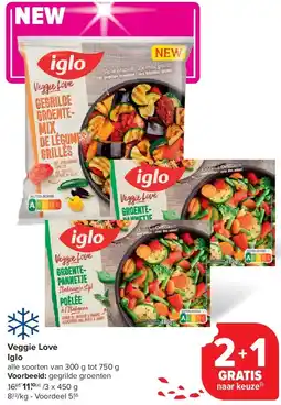Carrefour Veggie Love Iglo aanbieding