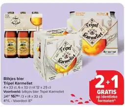 Carrefour Blikjes bier Tripel Karmeliet aanbieding