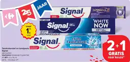 Carrefour Tandenborstel en tandpasta Signal aanbieding
