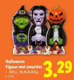 Lidl Halloween Figuur met smarties aanbieding