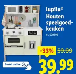 Lidl lupilu Houten speelgoed- keuken aanbieding