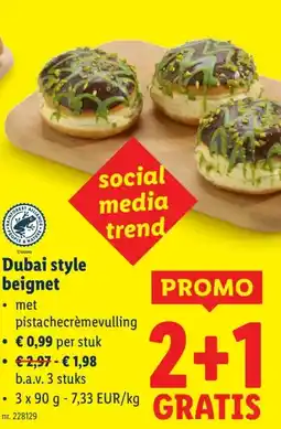 Lidl Dubai style beignet aanbieding