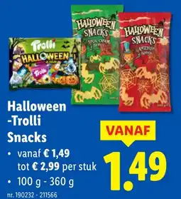 Lidl Halloween -Trolli Snacks aanbieding