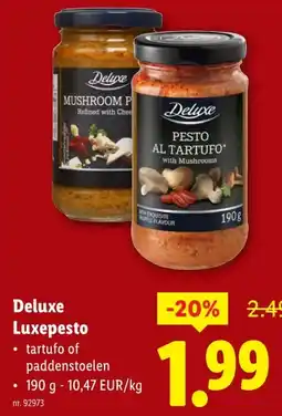 Lidl Deluxe Luxepesto aanbieding