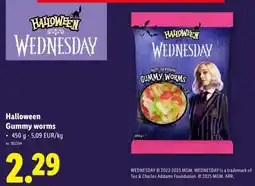 Lidl Halloween Gummy worms aanbieding