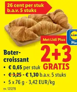 Lidl Boter- croissant aanbieding