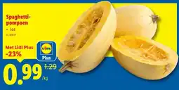 Lidl Spaghetti- pompoen aanbieding