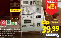Lidl lupiluⓇ Houten speelgoedkeuken aanbieding