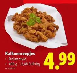 Lidl Kalkoenreepjes aanbieding