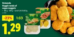 Lidl Vemondo Veggie rondo of vegan nuggets aanbieding