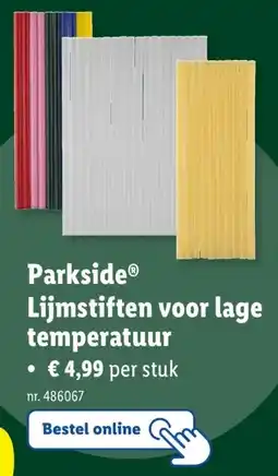 Lidl ParksideⓇ Lijmstiften voor lage temperatuur aanbieding