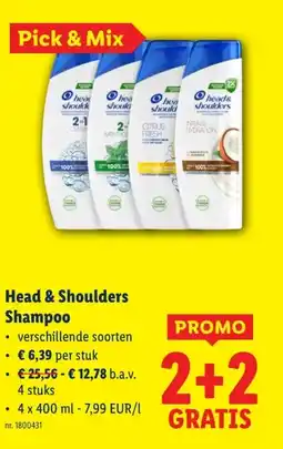 Lidl Head & Shoulders Shampoo aanbieding