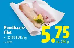 Lidl Roodbaars- filet aanbieding