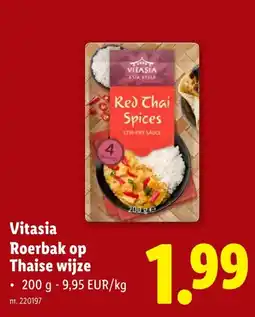 Lidl Vitasia Roerbak op Thaise wijze aanbieding