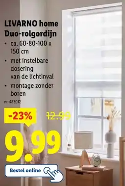 Lidl LIVARNO home Duo-rolgordijn aanbieding