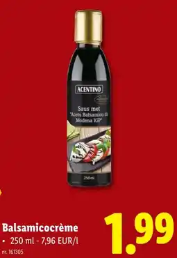 Lidl Balsamicocrème aanbieding