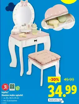 Lidl lupilu Houten make-uptafel aanbieding