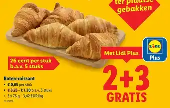 Lidl Botercroissant aanbieding