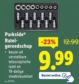 Lidl ParksideⓇ Ratel- gereedschap aanbieding