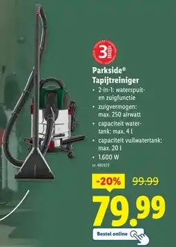 Lidl Parkside Tapijtreiniger aanbieding