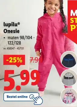 Lidl lupilu Onesie aanbieding
