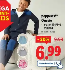 Lidl pepperts! Onesie aanbieding