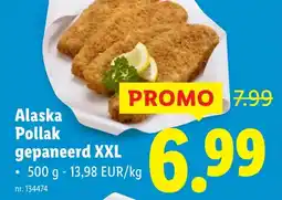 Lidl Alaska Pollak gepaneerd XXL aanbieding