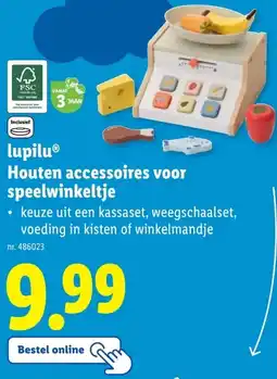 Lidl lupiluⓇ Houten accessoires voor speelwinkeltje aanbieding