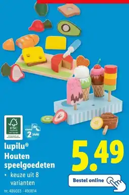 Lidl lupiluⓇ Houten speelgoedeten aanbieding