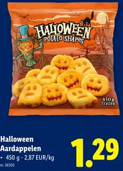 Lidl Halloween Aardappelen aanbieding