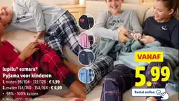 Lidl lupiluⓇ esmaraⓇ Pyjama voor kinderen aanbieding