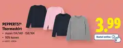 Lidl PEPPERTS! Thermoshirt aanbieding